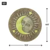 Radiant Sun and Moon Glow-in-the-Dark Garden Stepping Stone