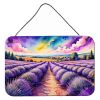 NEW English Lavender in Color Wall or Door Hanging Prints Aluminum Metal Sign Kitchen Wall Bar Bathroom Plaque Home Decor, 8HX12W, Multicolor
