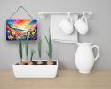 NEW Freesia in Color Wall or Door Hanging Prints Aluminum Metal Sign Kitchen Wall Bar Bathroom Plaque Home Decor, 8HX12W, Multicolor