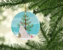 NEW Chantilly Tiffany Cat Christmas Ceramic Ornament Christmas Tree Hanging Decorations for Home Christmas Holiday, Party, Gift, 3 in, Multicolor