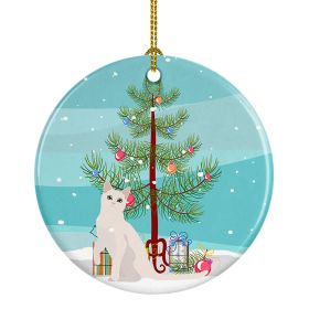 NEW Burmilla Cat Christmas Ceramic Ornament Christmas Tree Hanging Decorations for Home Christmas Holiday, Party, Gift, 3 in, Multicolor