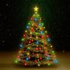 Christmas Tree Net Lights with 210 LEDs Colorful 82.6"