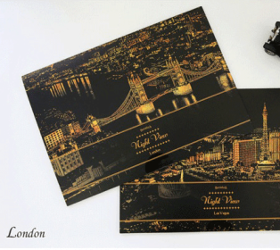 Decorative painting scratch Scraping painting drawing paper world Sightseeing pictures decoration birthday gifts drop shipping (Option: K)