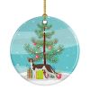 NEW Oriental Shorthair Cat Christmas Ceramic Ornament Christmas Tree Hanging Decorations for Home Christmas Holiday, Party, Gift, 3 in, Multicolor
